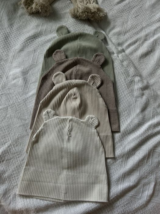 Шапка з вушками тонка h&m 86/92-98/104 для дівчинки чи хлопчика