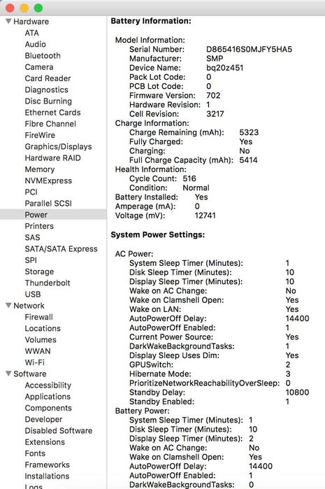 Macbook Pro 2015 MacBookPro12,1 i5 2.7, 8GB 1867MHz, Retina, 256GB SSD