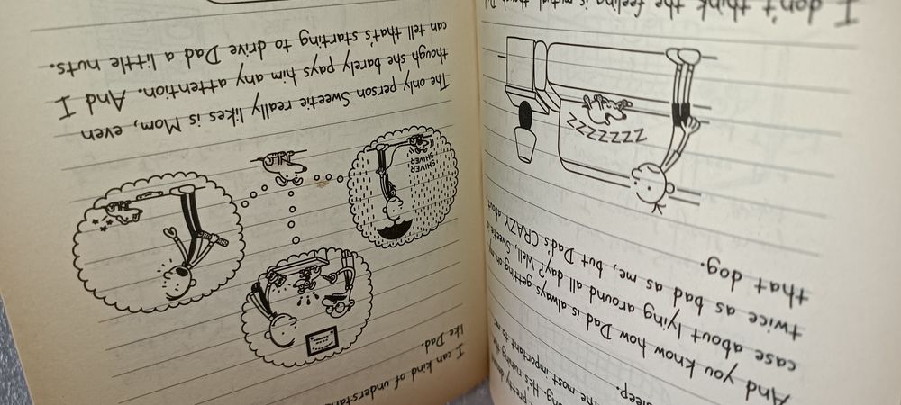 Antigo livro diário de um banana versão inglesa