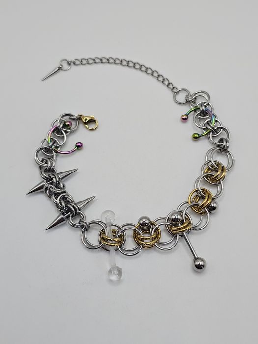 Bransoletka alternative kolce piercing stal nierdzewna