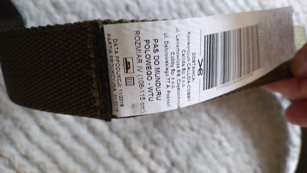 Pasek do munduru polowego rozm 106-115