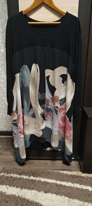 Туніка комбінована, трикотаж