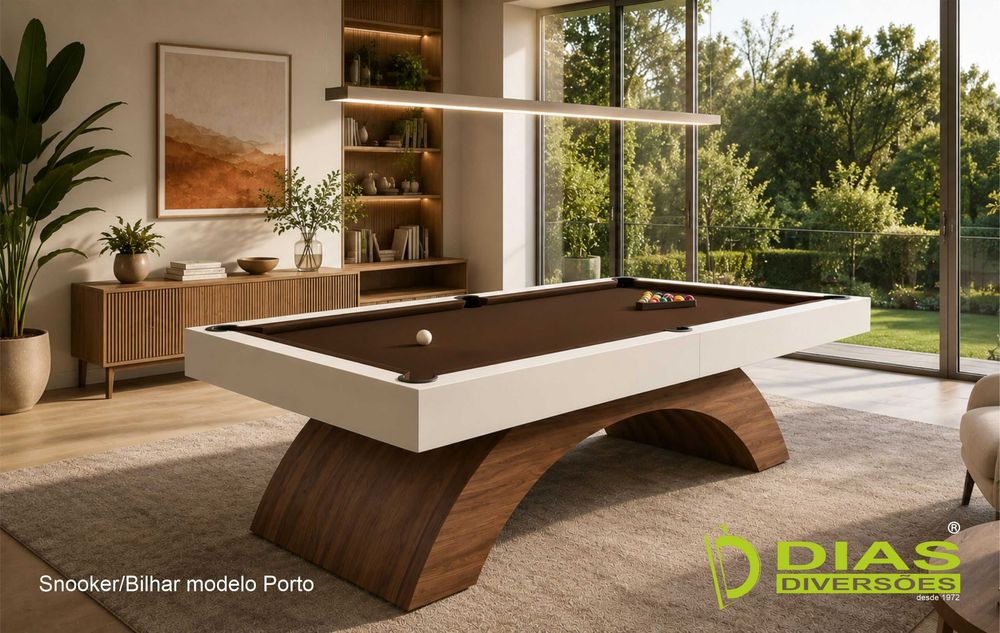 Bilhar/Snooker modelo "Porto" - Novos - (da fábrica para sua casa)