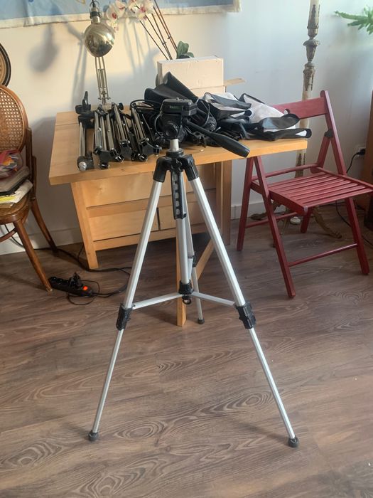Material Luz tripés para estudio fotografía com 2 lampadas