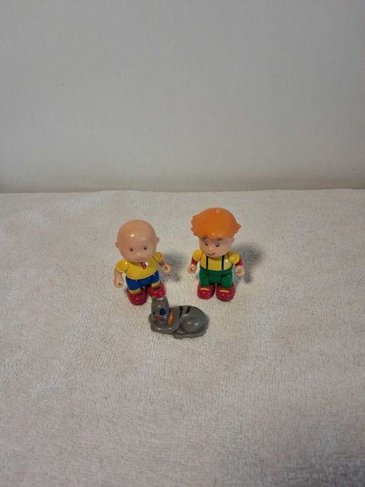 Figuras: Ruca, o amigo Luís e o gato Riscas