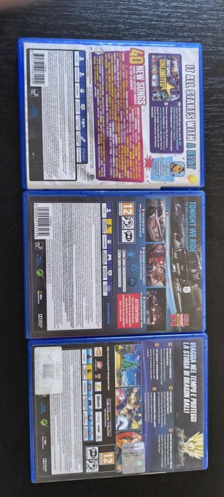 Need for speed/Dragon ball xenoverse 2/Just dance 2019 PlayStation 4