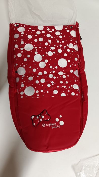 Cybex priam 4.0 Jeremy Scott Petticoat Red tapicerka + śpiwór