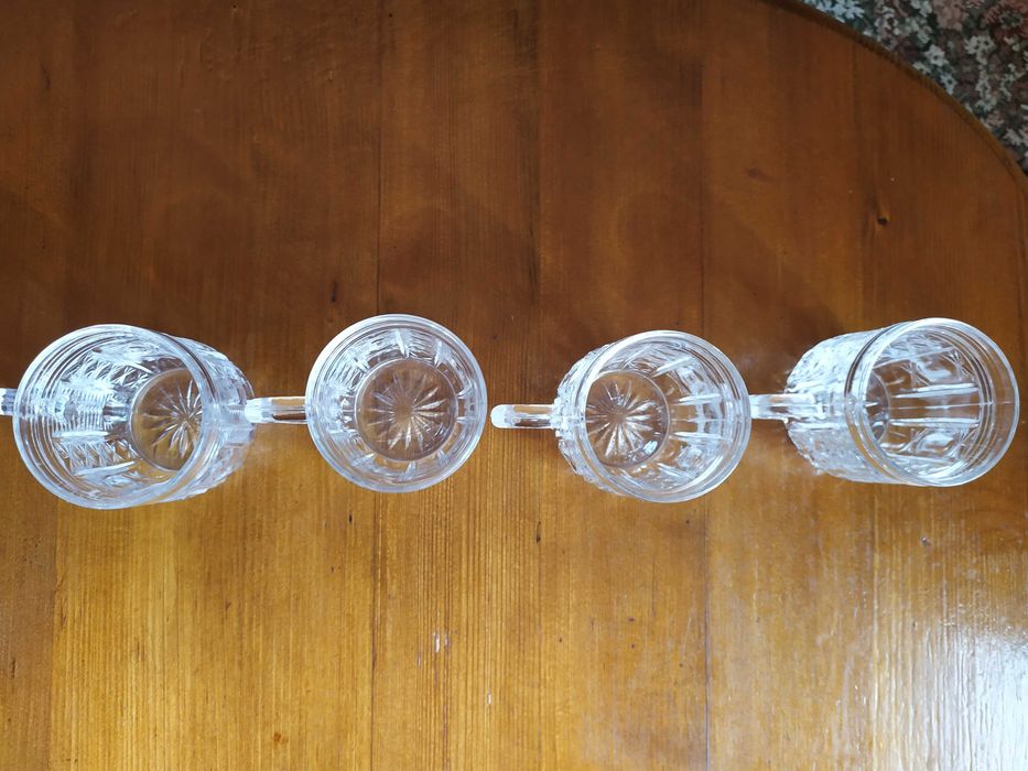Кришталеві кружки, 4 штуки