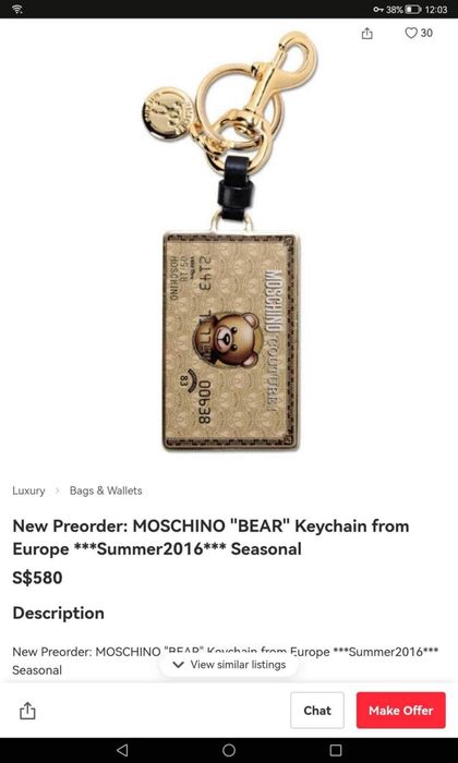 Moschino Bear. Brelok