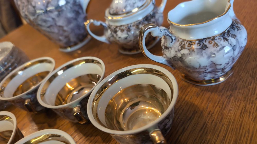 Zestaw kawowy ZSRR filiżanki dzbanek