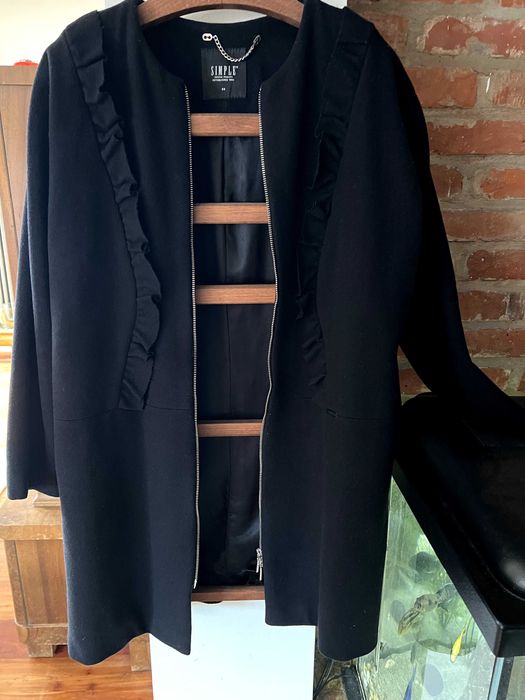 Płaszcz Simple - czarny