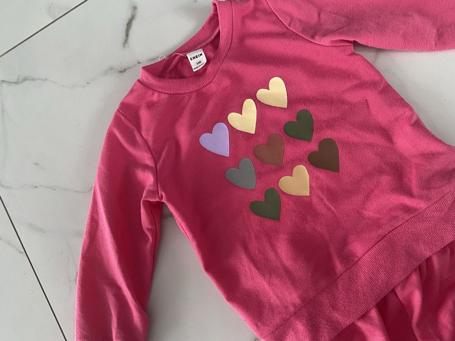 Różowy komplet dresowy 100