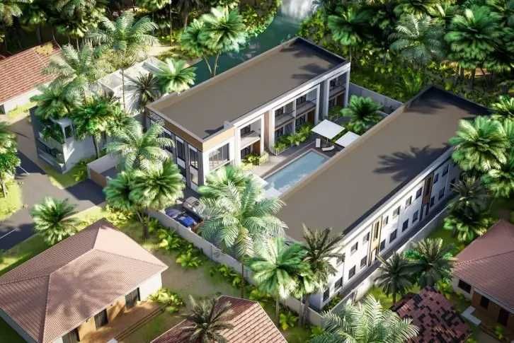 Апартаменти з видом на джунглі та водоспад, Убуд, Балі,Індонезія