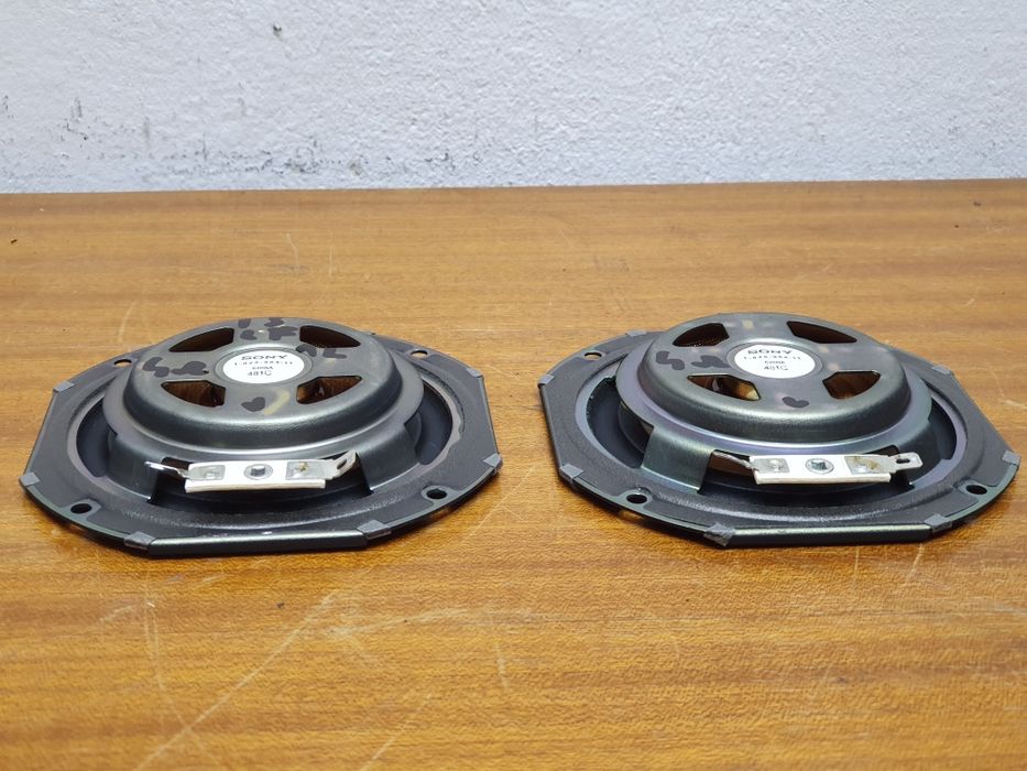 Sony płaskie głośniki 1-825 , 964-11 solidne 4ohm 11cm 12cm
