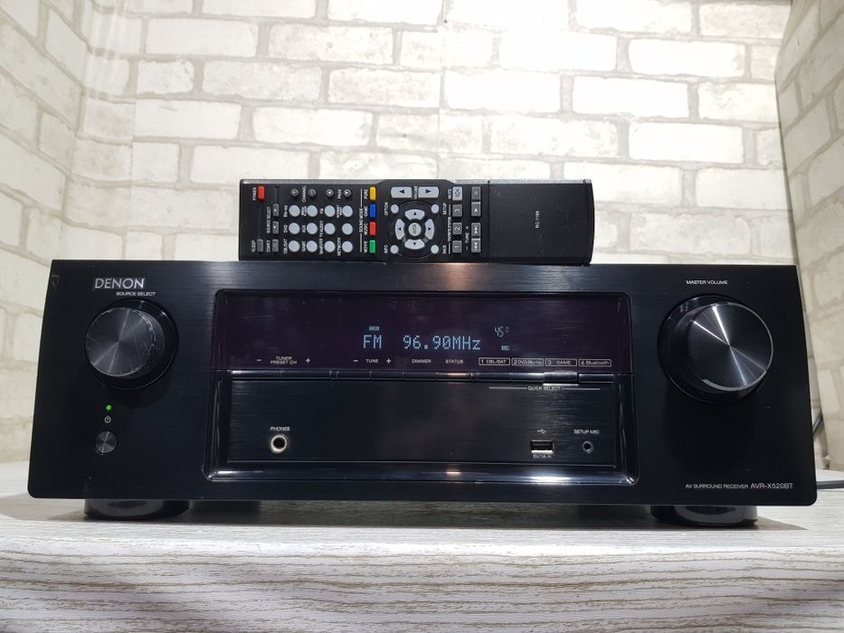5.2 AV ресивер DENON AVR-X520BT, *5x90 Вт, HDMI, USB, Bluetooth, б/у