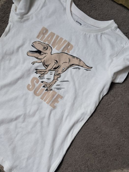 Koszulka sisnay dinozaur 128 chłopięca