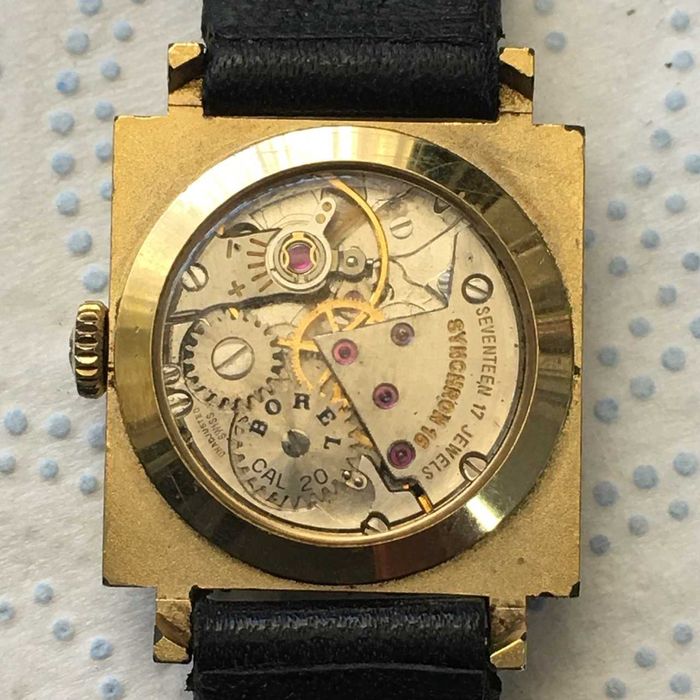 Damski zegarek Borel Cocktail 20 mikronów złocenia Swiss