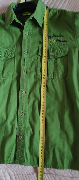 Jeansy ocieplane chłopięce 152 + koszula reporter 152 + longsleev