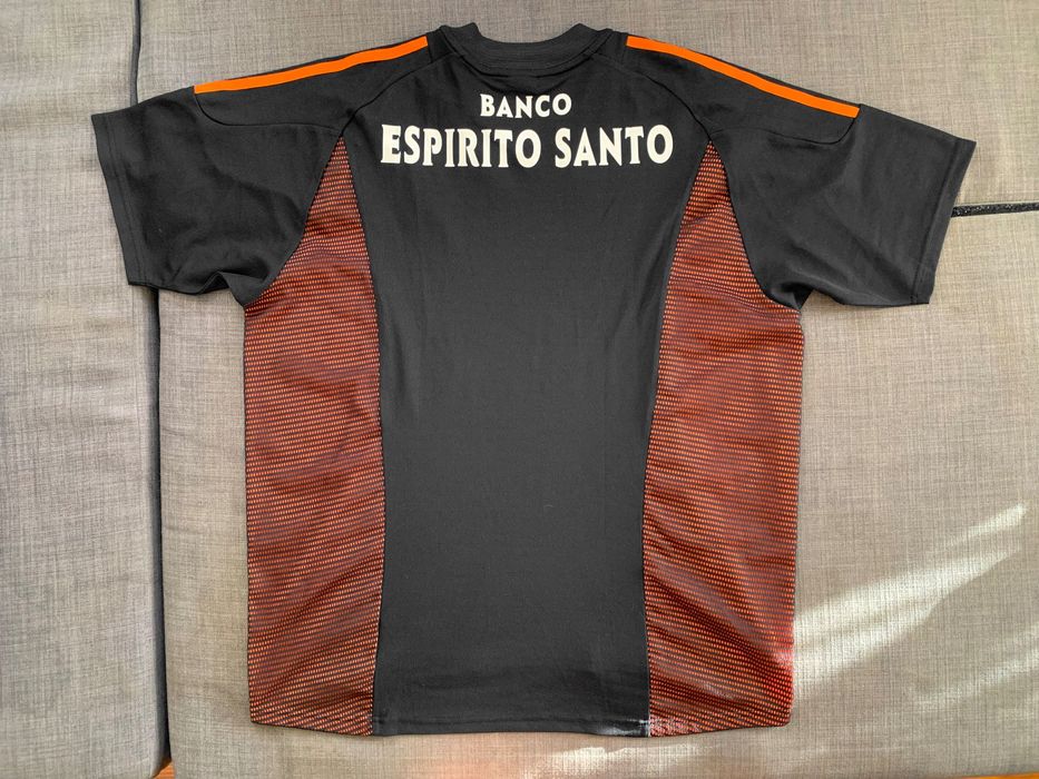 Camisola Oficial alternativa preta e laranja Benfica Adidas 2003, 2004