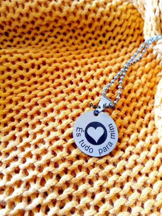 Fio em aço com medalha " És o meu sonho tornado realidade "