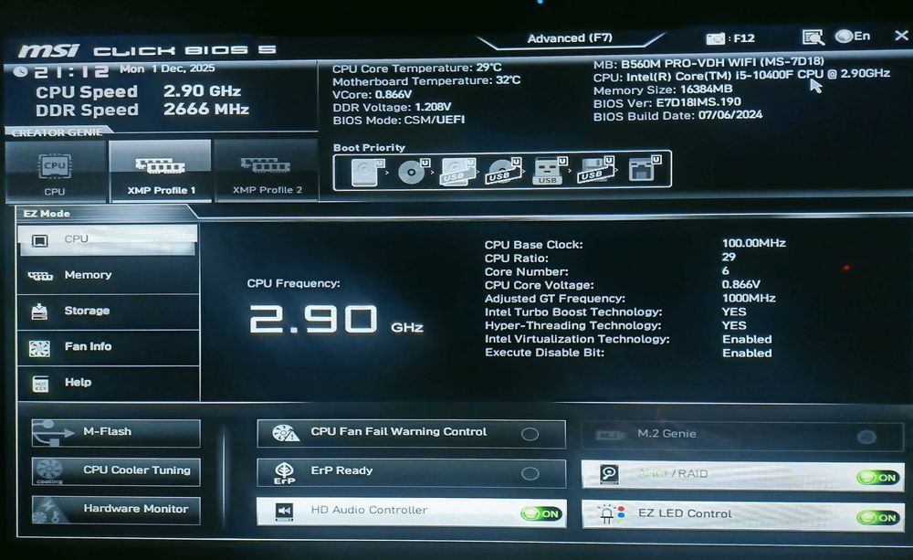 MSI - i5-10400F- MSI Radeon RX480 - 16Gb Ram - SSD