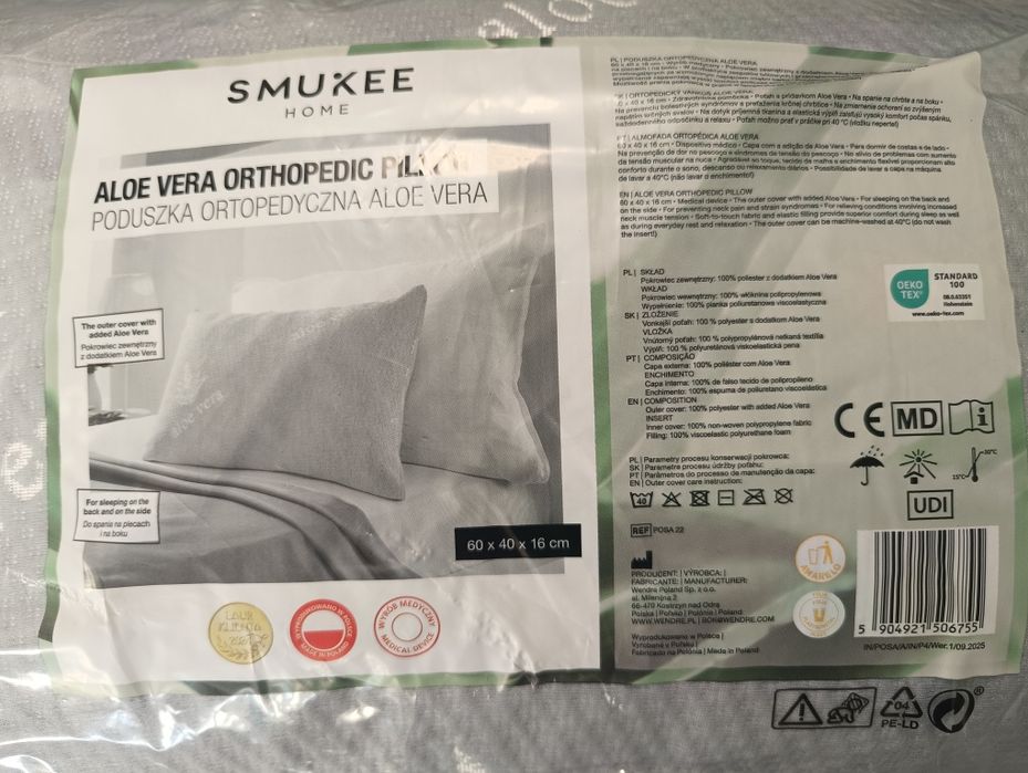 Poduszka ortopedyczna smukee