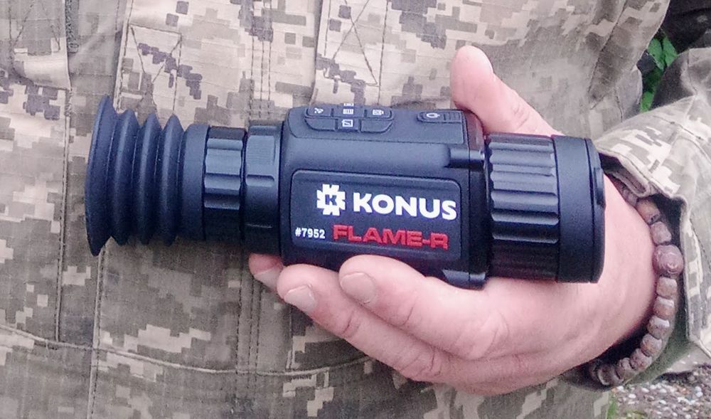 Тактичний тепловізійний прилад Konus Flame-R | Матриця 256х192 px, зум