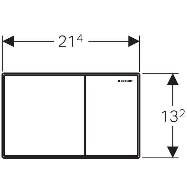 Geberit Sigma60 przycisk spłukujący szkło białe 115.640.SI.1 - nowy