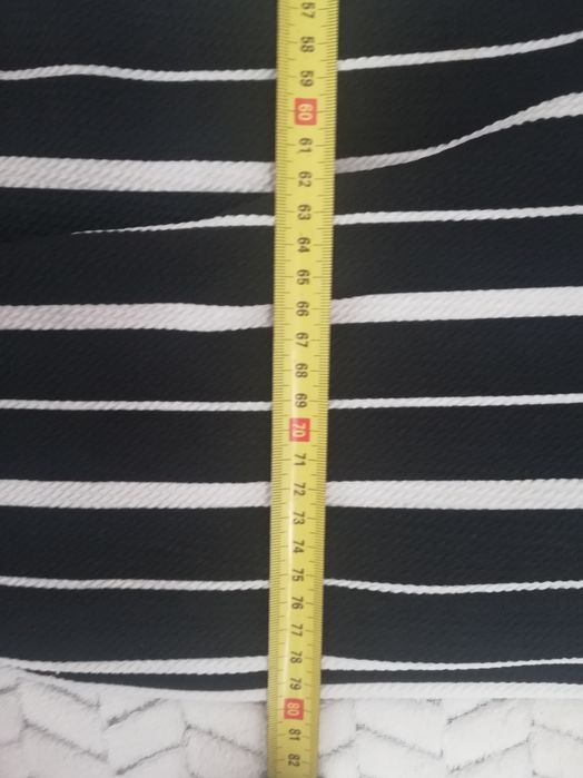 Sukienka pimkie M czarna biała paski krótka bez rękawka