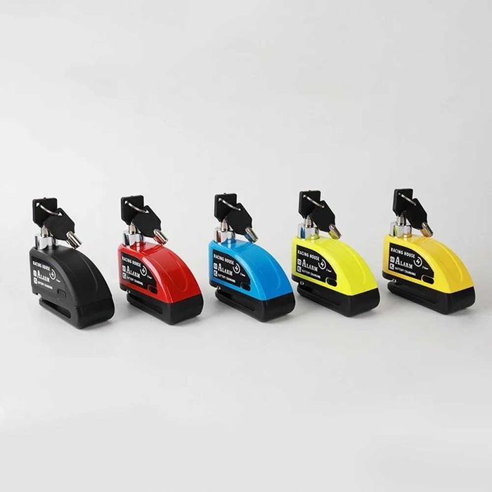 Cadeado Alarme Disco Moto 110dB Recarregável USB