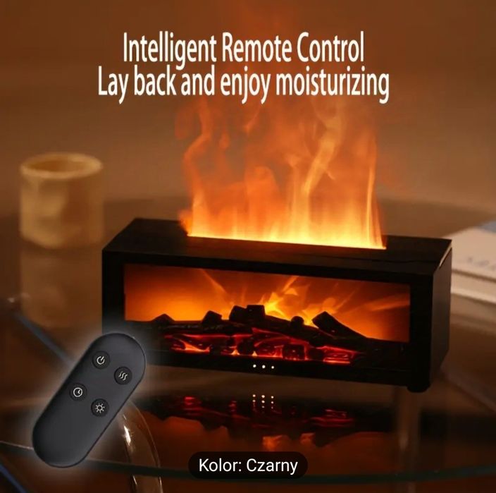 Nawilżacz kominek zasilany USB  poprawia jakość powietrza