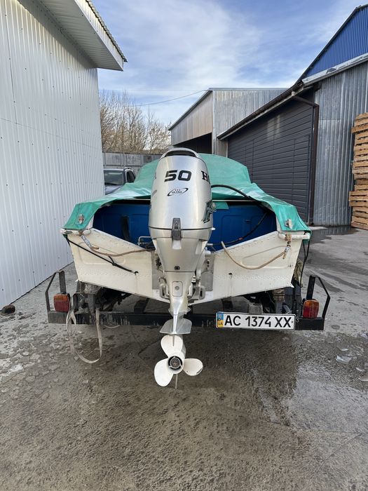 Катер Ока 4  з мотором Хонда 50