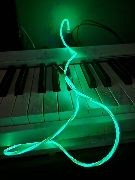 Kabel ładujący typ C 1m led