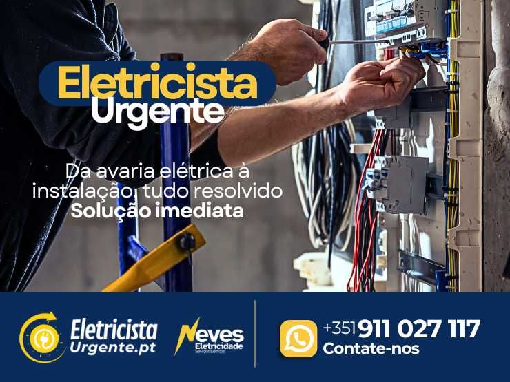 Eletricista urgente – avarias eléctricas e instalações rápidas