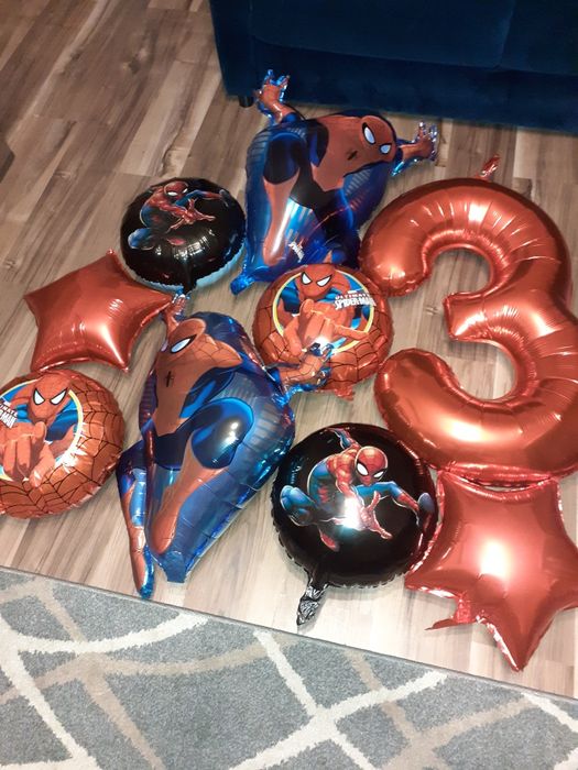 Balony Spiderman na 3 urodziny
