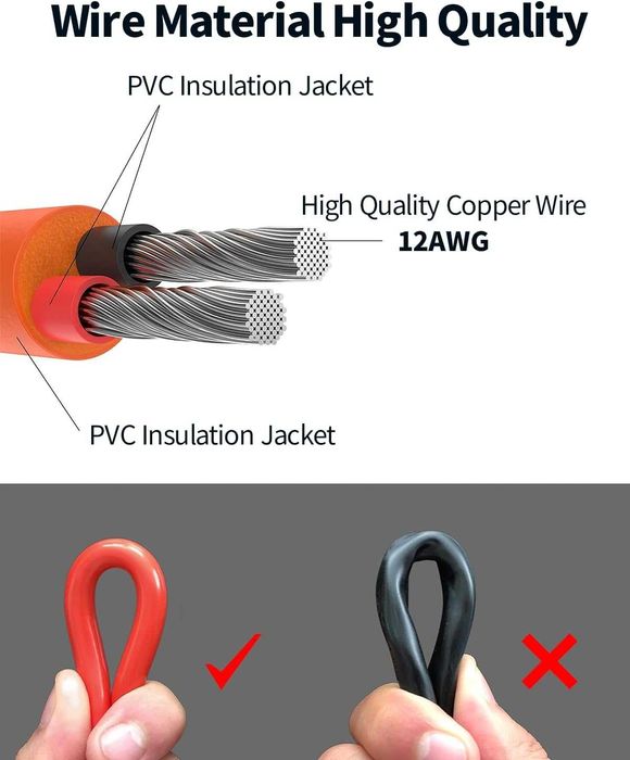 Cabo de extensão solar com conector solar a XT60 (3 metros)