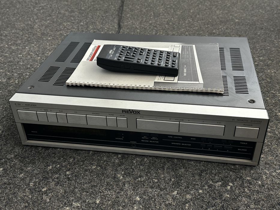 Revox B150. Oryginalny pilot i instrukcja