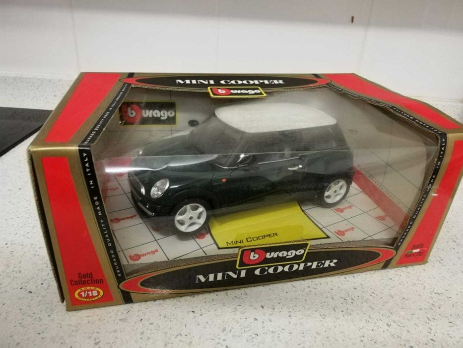 Mini Cooper Carro da Burago Escala 1/18 - Ano 2000