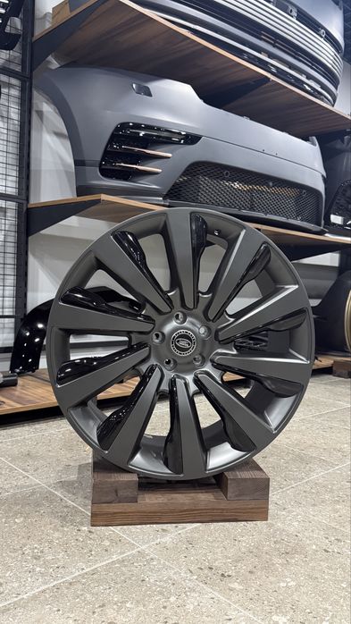 Кованые диски R23 SV L460 Range Rover Land Vogue 5X120 Style 1077 OEM 23" Oblivion Dark Grey & Narvick Wheel Ковка Кованый