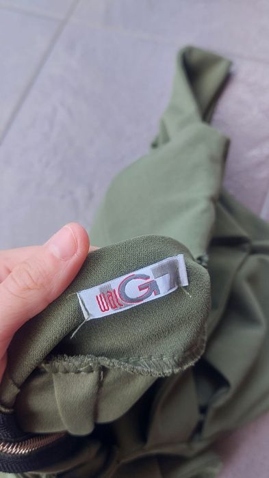 Kombinezon długi dopasowany push up zamek ozdobne plecy S 36