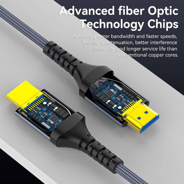 Оптоволоконний HDMI кабель довжина 5 метрів  8K60Hz 4K120Hz