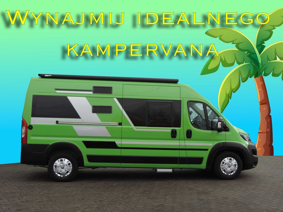 Wynajem Camper Nowe Ducato 4 osobowy Klima Postojowa ,2x  isofix FV23%