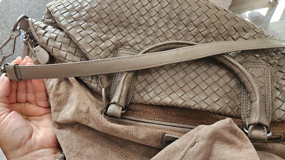 Torebka worek Bottega VENETA oryginal skóra naturalna