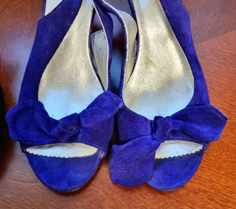 Замшеві босоніжки 37р