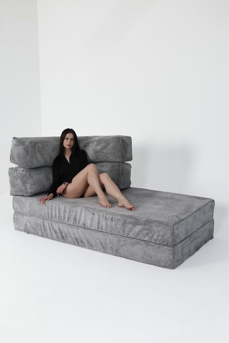 Модульний розкладний безкаркасний диван, ліжко, спальний диван, пуф