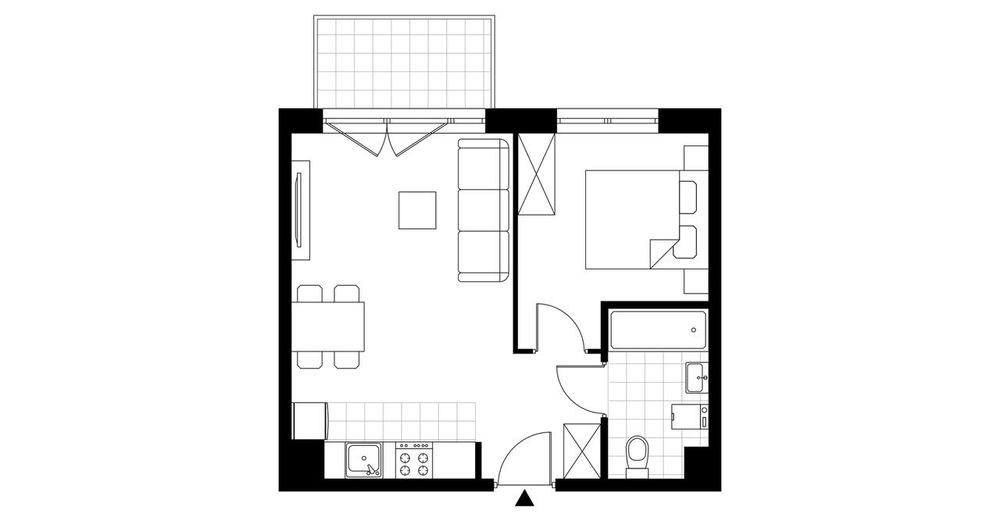 2-pokojowe mieszkanie 36m2 + balkon Bezpośrednio