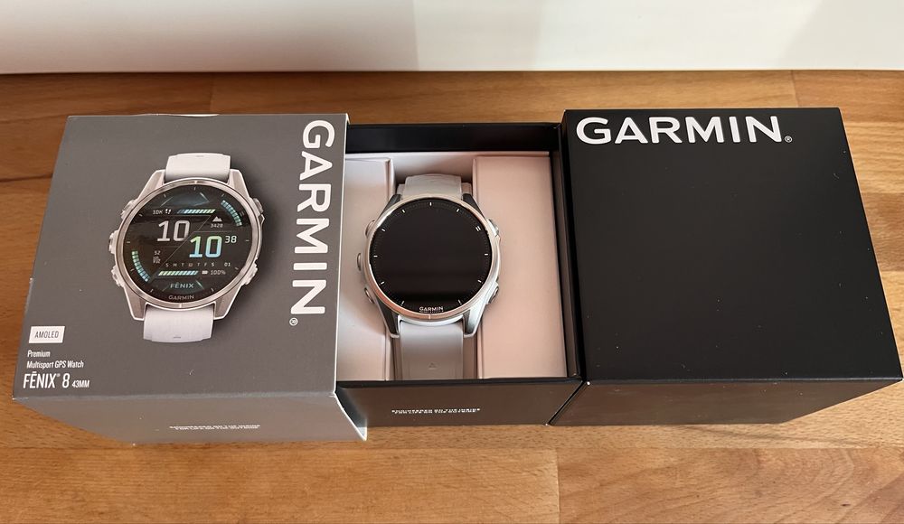 Garmin Fenix8 43 mm srebrno-biały