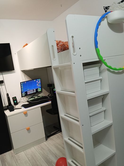 Sprzedam łóżko piętrowe z antresola z Ikea