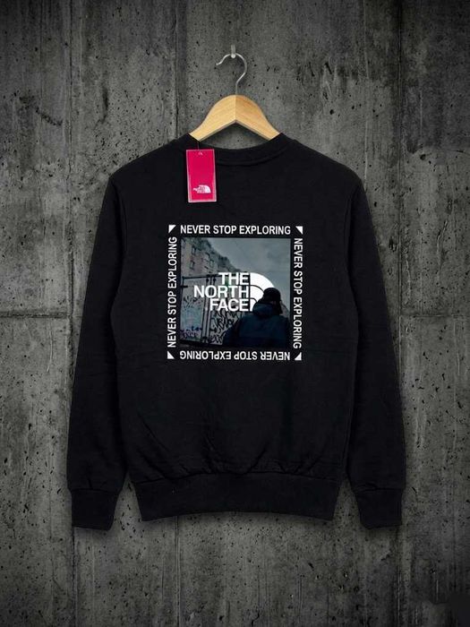 BIG Logo • Черный Свитшот THE NORTH FACE KRBK Street • Толстовка TNF • XS S M L XL