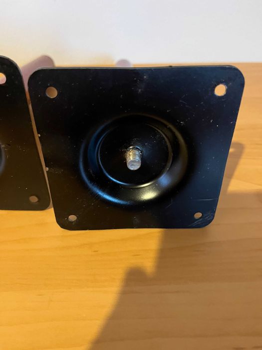 Drewniano-metalowe nogi do mebli 4 sztuki PRL